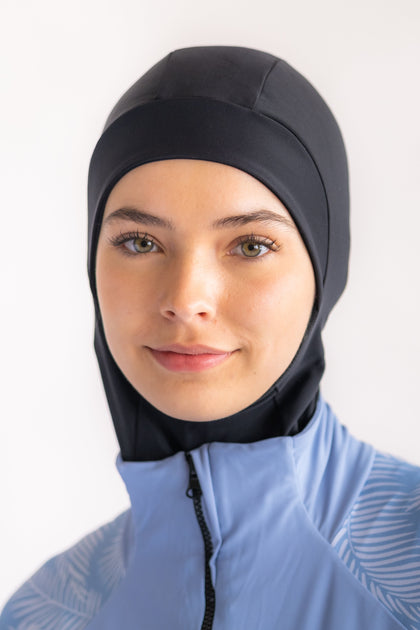 Performance Modest Swim Dress  Best Full Coverage Swimwear Burkini Navy –  Dignitii Activewear