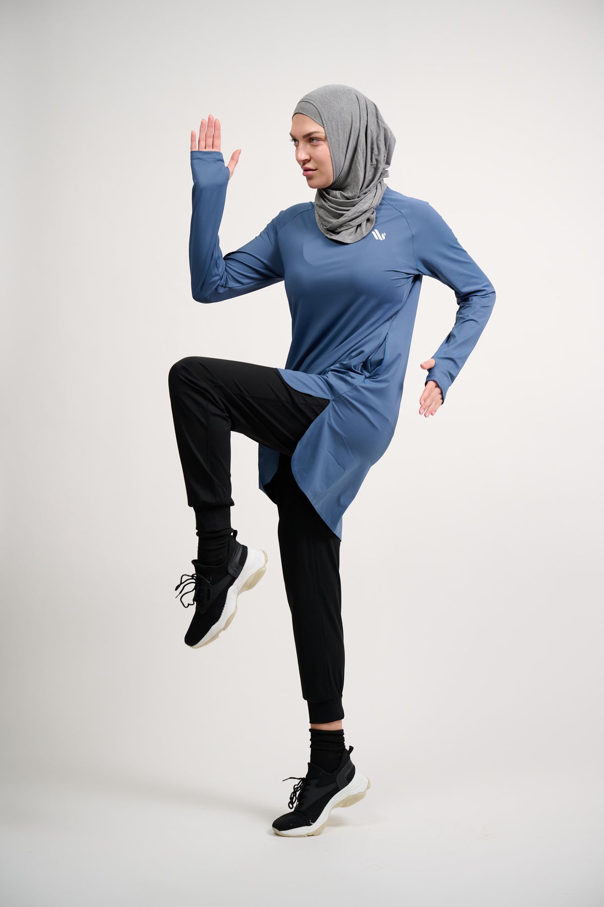 The Staple Modest Sports Dress- Petrol – Dignitii Activewear