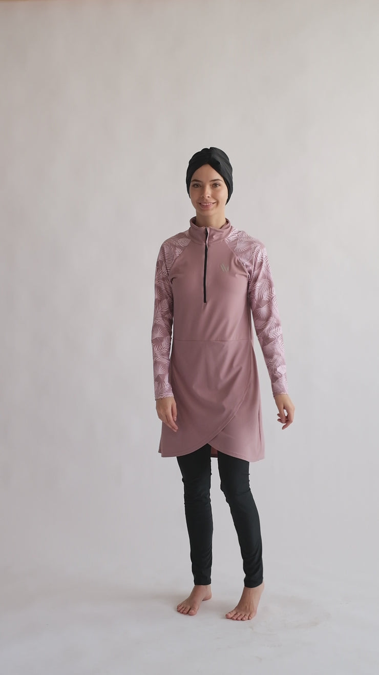 Burkini Femme Muslim Swimwear Women 2023 Long Sleeve Swimsuit Islamic  Swimming Suit Modest Robes Plain Swimwear